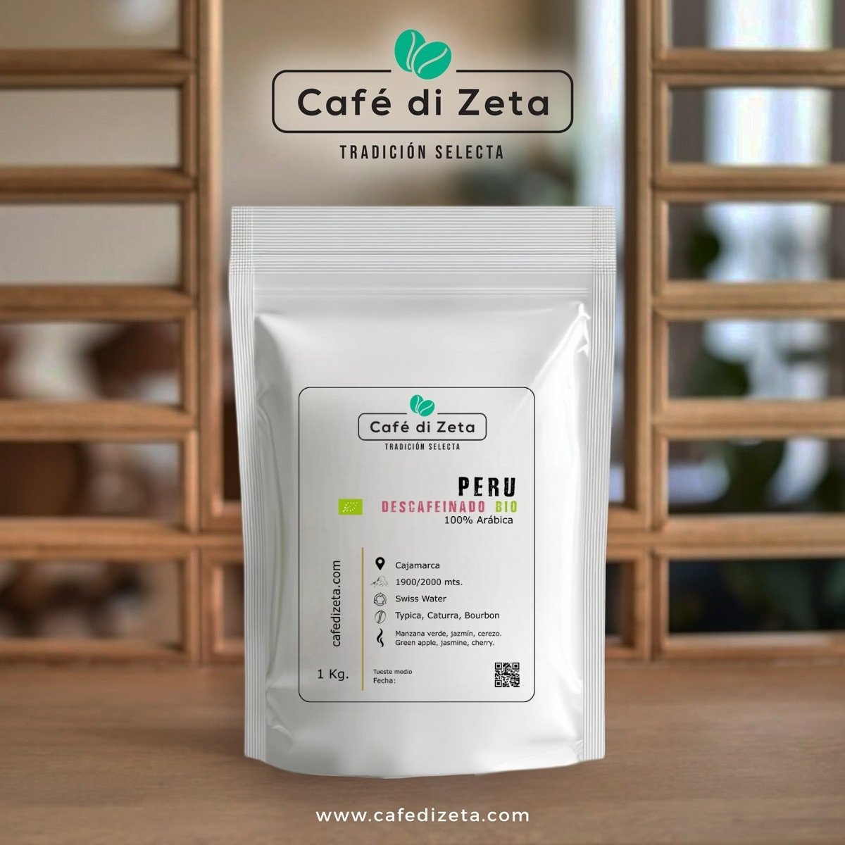 Bolsa café descafeinado Peru bio