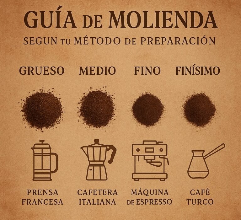 Guía de molienda según tu método de preparación