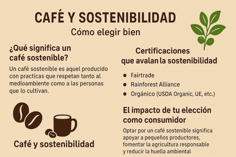 Infografía café sostenible